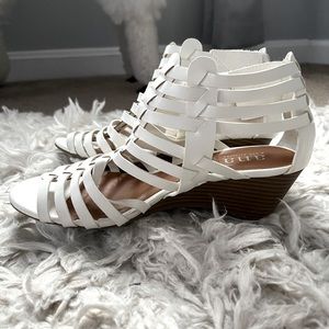 White sandals